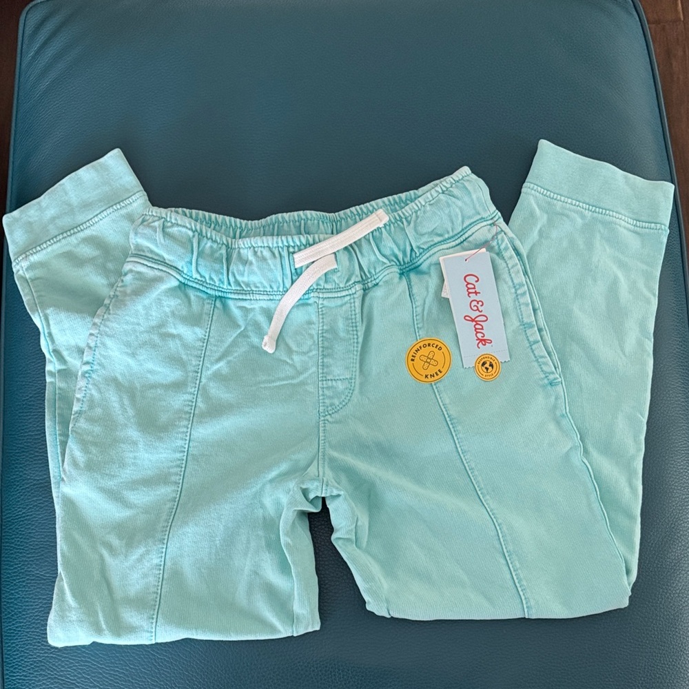 Cat & Jack Kids Light Blue Joggers, Size 8